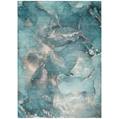 Teal 10 X 14 Rugs You Ll Love In 2024 Wayfair Canada   Outdoor Rug 